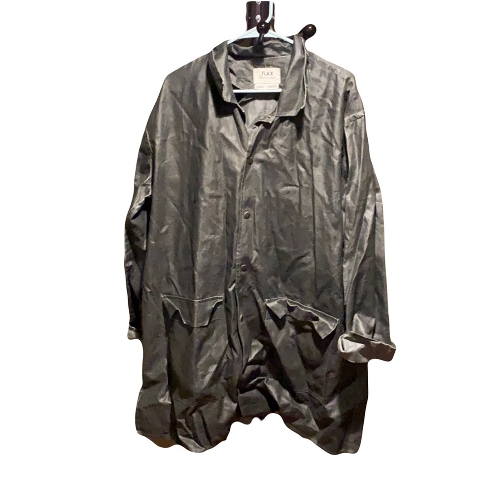Flax by Jeanne Engelheart RARE linen coat